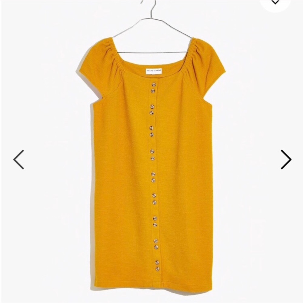 Madewell Texture and Thread Yellow Dress